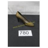 Vintage Brass High Heel Shoe