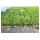 Set of (3) Metal Plant Stands