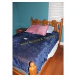 Oak Cathedral Style Full Size Bed Frame