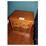 Oak Cathedral Style End Table