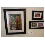 Framed Triptych Floral Photography