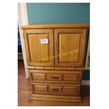 Traditional Solid Oak Storage Armoire
