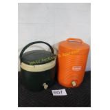 Pair of Igloo & Gott Cooler Plastic Water Jugs