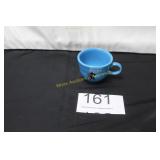 Blue Fiestaware Cup w/Scottie Graphic