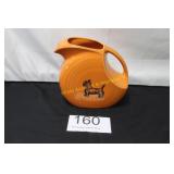 Orange Fiestaware Cup w/Scottie Graphic