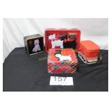 4 Pc. Empty Scottie & Westie Themed Tins