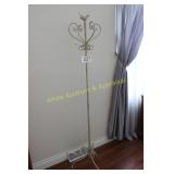 Wrought Iron Style Cream Colored Coatrack