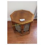 Hexagon Curio End Table - 'Drum Table'