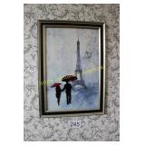 Modern Paris Themed Framed Art