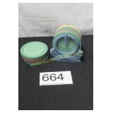Fiesta 4 Coaster Set w/Holder