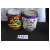 Partially Full Containers of Flex Seal / Roof Ceme