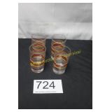 (4) Piece Fiesta Striped Tumbler Set
