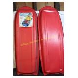 (2) Thunderbolt 80s Coleco Sno-Jet Toboggan Sled