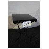 Black Metal Square Plant Stand Side Table