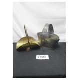 2 Pc. Metal Basket Lot