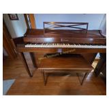 Mid-Century Modern Acrosonic Piano & Bench