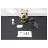Mixed Collection of Scottie & Westie Figurines