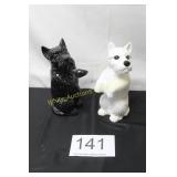 Pair of Weighted Scottie & Westie Doorstops