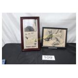 Framed Vintage 'B & W' Scottie Themed Ads - (2)