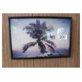 Framed Tropical Sunset Print