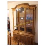 Large Traditional Oak China Hutch