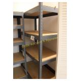 Steel Shelving w/Unfinished Particle Board Shelves