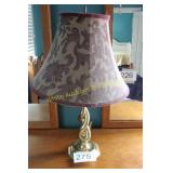 Double Twist Brass Table Lamp