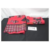 Pair of Scottie Dog Plaid Pillowcases