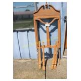 Unfinished Wood Vanity Mirror Frame & Wood Legs
