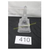 Vintage Clear Glass Eiffel Tower Bottle