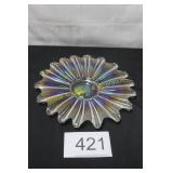 Carnival Glass Sunburst Dish