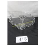 Elegant Glass Cake Plate