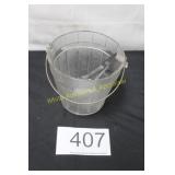 Vintage Clear Glass Ice Bucket