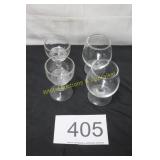 Vintage Clear Stemware, Snifters & Cups