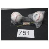 2 Pc. Commemorative Baseball Lot