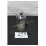 Vintage Etched Glass Decanter Bottle