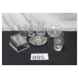 Assorted Clear & Cut Glassware