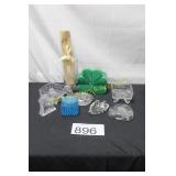 Vintage Glassware & Shamrock Dï¿½cor