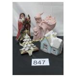 4 Pc. Christmas Figurine Dï¿½cor Lot