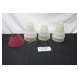 Lampshade Lot - (5) Glass