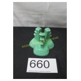 Green Fiesta Tripod Candle Holder