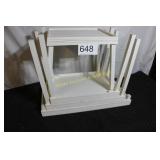 Set of 4 Painted Wood Nesting Accent Tables