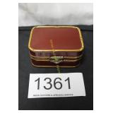 Vintage Faux Leather Trinket Box