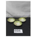 3 Pc. Antique R.S. Germany Floral Bowl