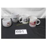 4 Pc. Assorted Advertising Cups/Mugs