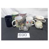 10 Pc. Assorted Coffee Cups/Mugs