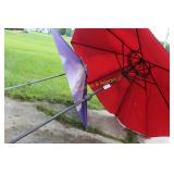 (2) Patio Table Umbrellas
