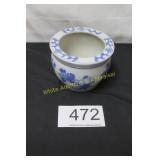 Blue & White Chinese Porc. Fishbowl Planter