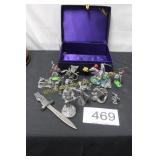 Vintage Pewter & Plastic Miniature Lot