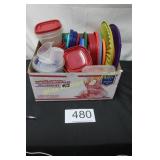 Misc. Box of Tupperware / Gladware / Rubbermaid